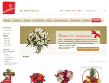 Tablet Screenshot of 416-florist.com